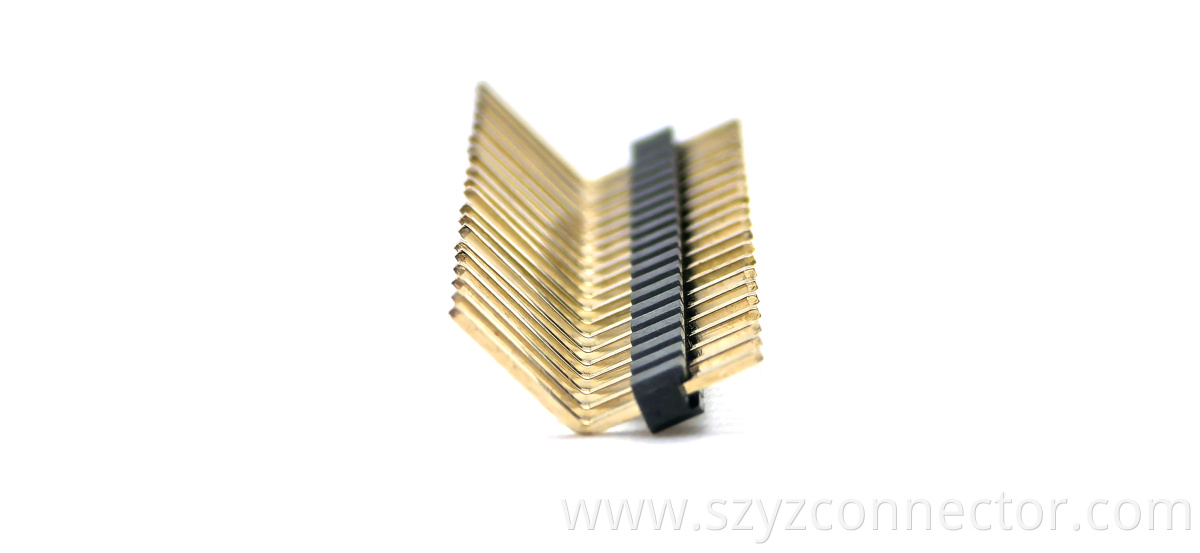 2.0mm Pitch Pin header Connector Single Row Right Angle H2.0mm 1*20P